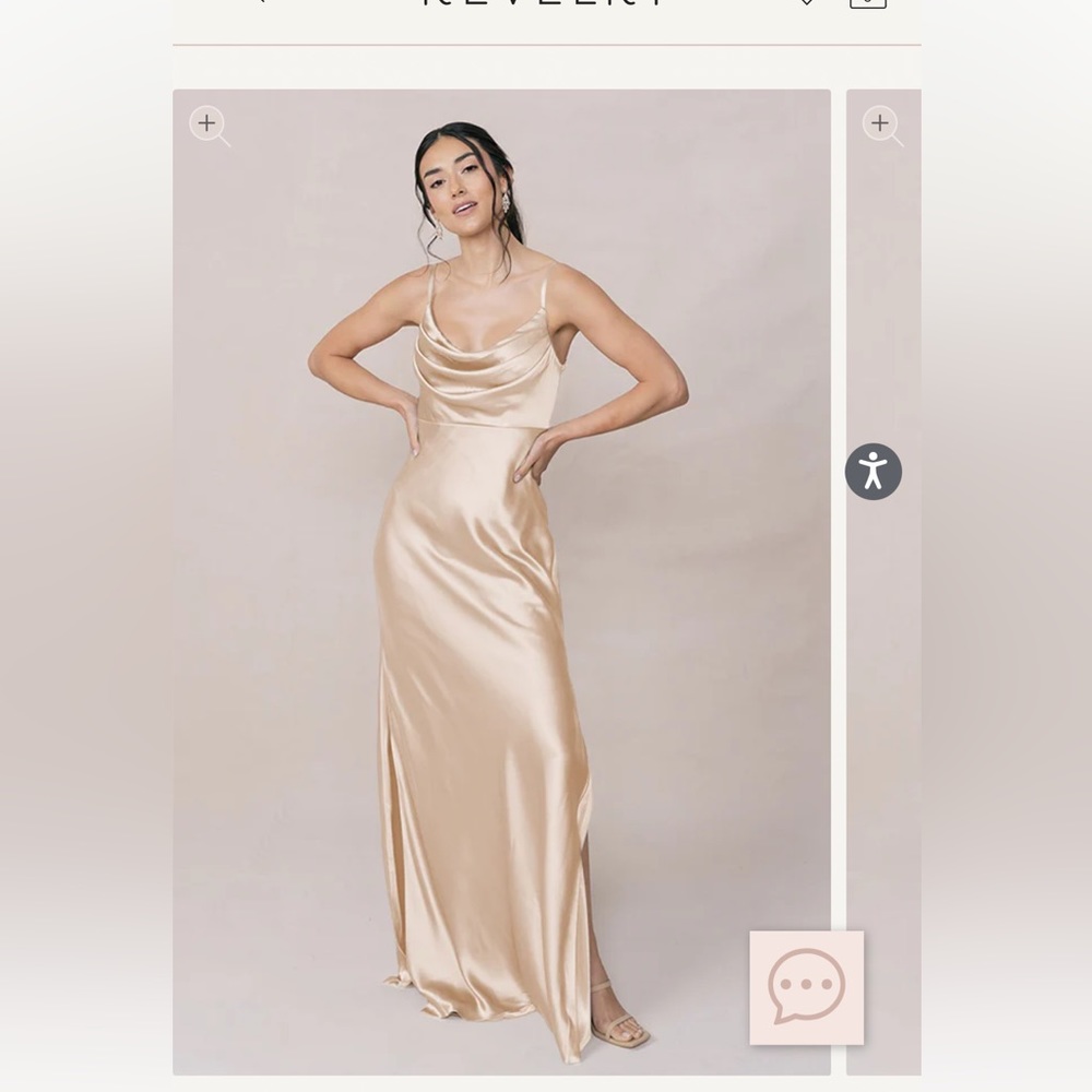 Revelry Skye Satin Bridesmaid Dress size 2